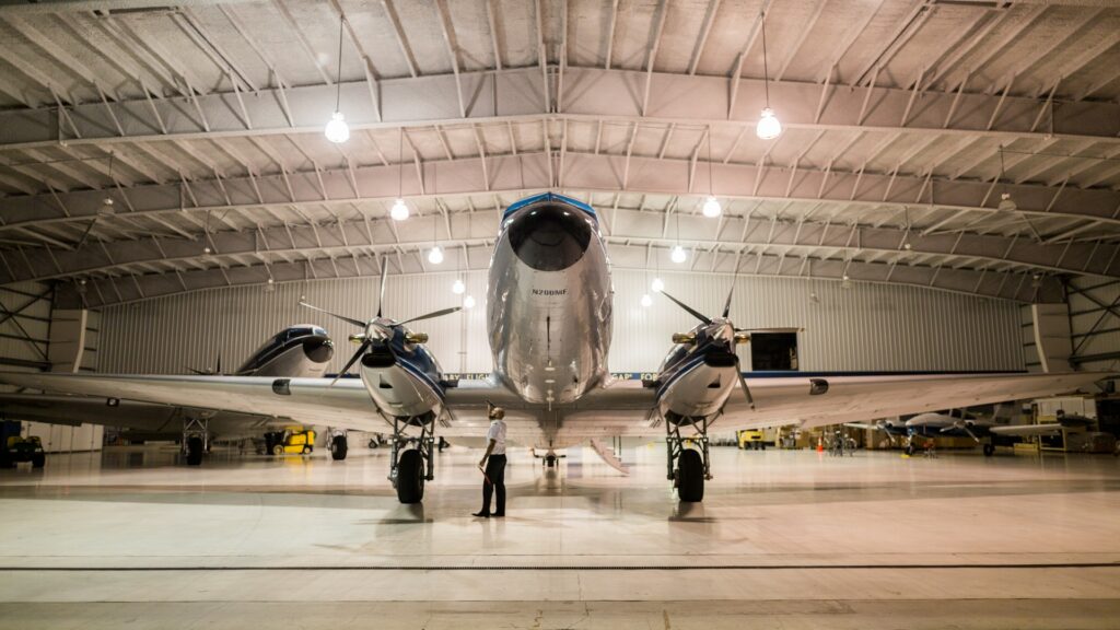 airplane hangar